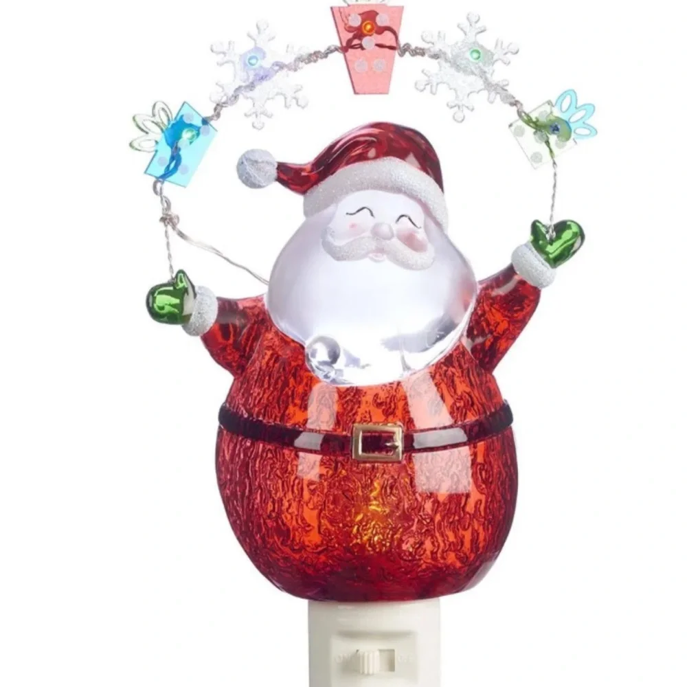 Festive Santa Night Light‎ with Gifts